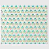 Versierde Paaseieren Kleurrijk patroon Pasen Cadeaupapier (Vlak)