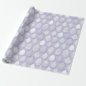Versierde Paaseieren Patroon Violet ID1096 Cadeaupapier (Uitgerold)