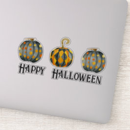 Versierde pompoenen Halloween Custom Vinyl Sticker
