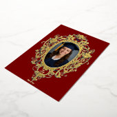Versierde Rococo Cartouche Foto Sjabloon Folie (Gedraaid)
