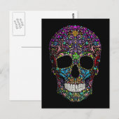 Versierde Schedel Briefkaart (Voorkant / Achterkant)