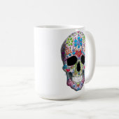 Versierde Schedel Koffiemok (Voorkant rechts)
