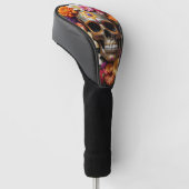 Versierde Schedel van Suiker Golfheadcover (Schuin)
