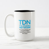 Versierde Snowman Kaart Tweekleurige Koffiemok (Links)