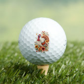 Versierde Thanksgiving-kalkoen Golfballen (Insitu Shirt)