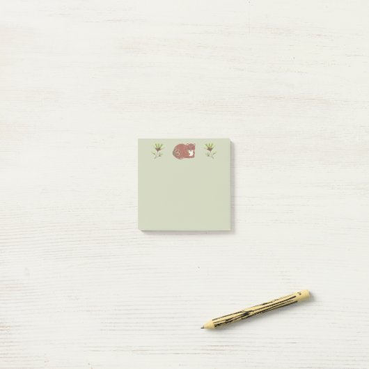 Versierde Volkskunst Kat Post-it® Notes (Op bureau)