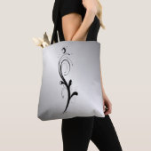 Versierde Wit Tote Bag (Dichtbij)