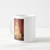 Versierde witte kerstboom Collectie Koffiemok (Voorkant links)