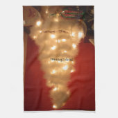 Versierde witte kerstboom Collectie Theedoek (Verticaal)