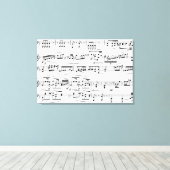versieren met muzieknoten canvas afdruk (Insitu (Houten vloer))