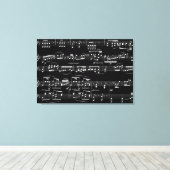 versieren met muzieknotities canvas afdruk (Insitu (Houten vloer))