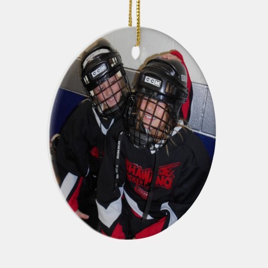 Versiering - Aangepaste SHL met foto Keramisch Ornament (Rechts)