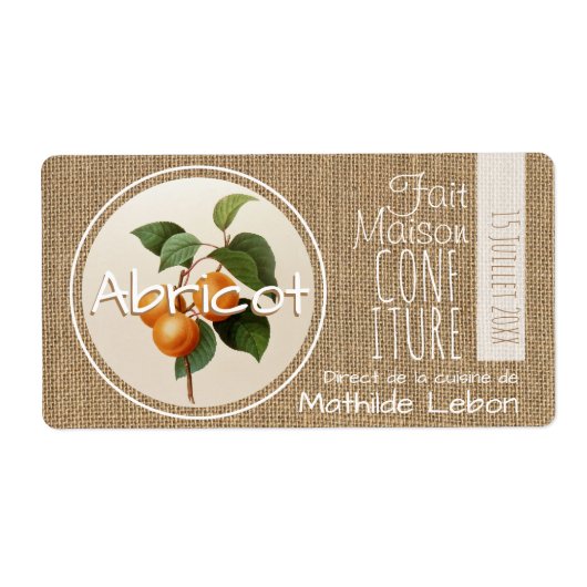 Versiering Abricot vervormingselement Etiquette Ho Etiket (Voorkant)