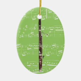 Versiering - Bassoon - Kies uw kleur Keramisch Ornament