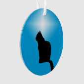 Versiering - Black Cat Silhouette en Star Ornament (voorkant)