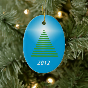 Versiering - Boom met ster Keramisch Ornament