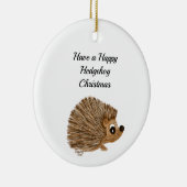 Versiering, boomdecor, egel, tiencadeau, keramisch ornament (Rechts)