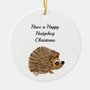 Versiering, boomdecor, egel, tiencadeau, keramisch ornament