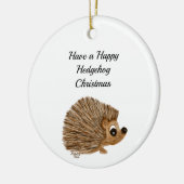 Versiering, boomdecor, egel, tiencadeau, keramisch ornament (Links)