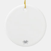 Versiering, boomdecor, egel, tiencadeau, keramisch ornament (Achterkant)