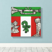 versiering canvas afdruk (Insitu (Houten vloer))