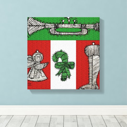 versiering canvas afdruk (Insitu (Houten vloer))