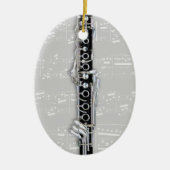 Versiering - Clarinet 2 - Kies uw kleur Keramisch Ornament (Voorkant)