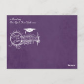  versiering en krijt Afstuderen sparen de Datum Briefkaart (Achterkant)