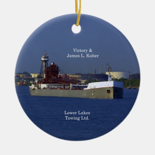 Versiering en versiering van James L. Kuber Keramisch Ornament (Voorkant)