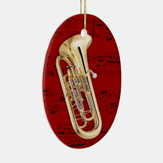 Versiering - Euphonium - Kies uw kleur Keramisch Ornament (Rechts)