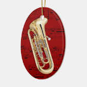 Versiering - Euphonium - Kies uw kleur Keramisch Ornament (Links)