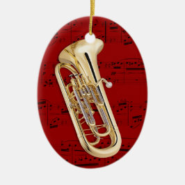 Versiering - Euphonium - Kies uw kleur Keramisch Ornament