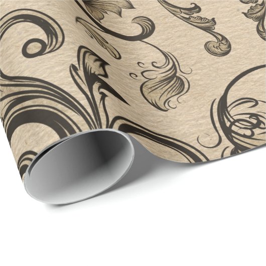  versiering Fleur-de-lis Cadeaupapier (Rol Hoek)