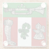  versiering glazen onderzetter (Achterkant)