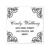 Versiering Grens Aangepaste naam Adres Verzendzelf Zelfinktende Stempel (Design)