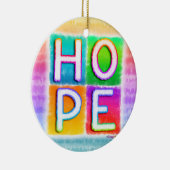 Versiering - Inspiratie, HOPE Keramisch Ornament (Rechts)