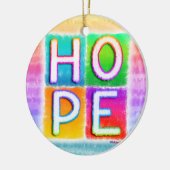 Versiering - Inspiratie, HOPE Keramisch Ornament (Links)