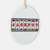 Versiering jaspotsleuf (licht) keramisch ornament (Rechts)