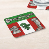  versiering kartonnen onderzetters (Schuin)