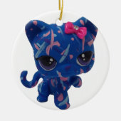 Versiering Kat verf Keramisch Ornament (Voorkant)