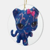 Versiering Kat verf Keramisch Ornament (Links)