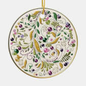 Versiering - Keramiek - Toscaanse cirkel Keramisch Ornament (Voorkant)