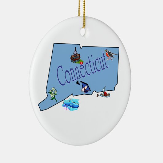 Versiering kerstboomversiering keramisch ornament (Rechts)