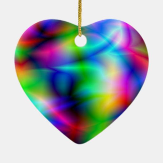 Versiering kleurig keramisch ornament (Achterkant)