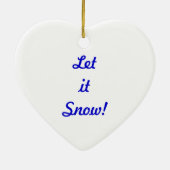 Versiering - Laat het sneeuwen! Border Collie Keramisch Ornament (Achterkant)