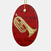 Versiering - Marching Euphonium - Kies uw kleur Keramisch Ornament (Links)