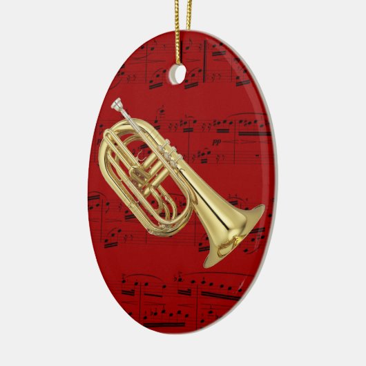 Versiering - Marching Euphonium - Kies uw kleur Keramisch Ornament (Links)
