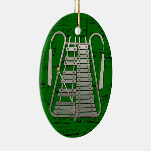 Versiering - Marching Glockenspiel - Kies uw kleur Keramisch Ornament (Rechts)