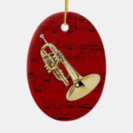 Versiering - Marching Mellophone - Kies uw kleur Keramisch Ornament