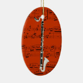 Versiering - Massaal Clarinet - Kies uw kleur Keramisch Ornament (Rechts)